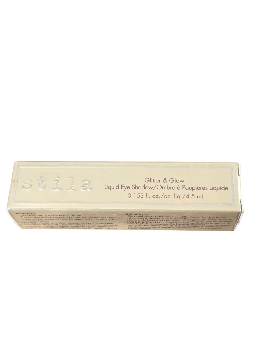 NIB Stila Glitter & Glow Liquid Eye Shadow Molten Midnight